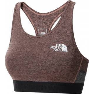 👉 The North Face - Women's Mountain Athletics Bra - Sportbeha maat XL, bruin/grijs/zwart