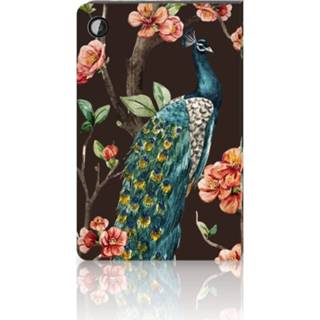 👉 Flipcase Samsung Galaxy Tab A8 2021 Flip Case Pauw met Bloemen 8720632060389