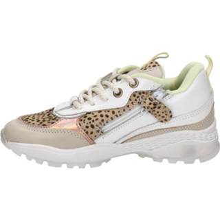 👉 Lage sneakers glad leer meisjes beige mannen Vingino Mandy II 8720251460126 872025146014