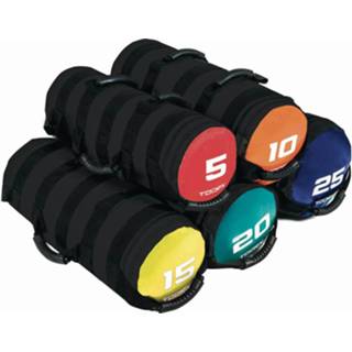 Toorx Fitness Powerbag Met 6 Hendels - Rood/zwart 5 Kg - Zwart, Rood, Blauw, Geel, Oranje