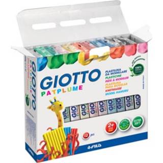 👉 Boetseerpasta Giotto Patplume Boetseerpasta, Doos Met 12 Pakken Van 350 G In Geassorteerde Kleuren 8000144512201