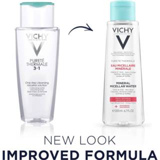 👉 Make-up remover unisex Vichy Pureté Thermale Micellar Cleansing Water 3-in-1 One Step Cleanser and Makeup Remover, 6.76 Fl. Oz. 3337875674942