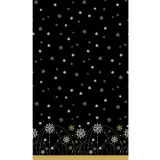 👉 Tafellaken zwart Duni Snow Neclace 138 X 220 Cm 7321011835584