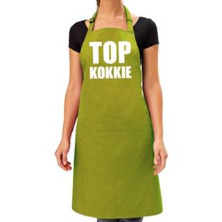 👉 Schort limoen groen vrouwen Bbq Top Kokkie Lime Voor Dames - Feestschorten 8720147196016