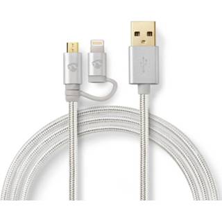 👉 Aluminium Nedis 2-in-1-kabel - 2.00 M 5412810262601