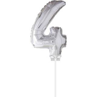 👉 Folie zilver zilverkleurig Haza Original Ballon 4 40cm 8711319450548