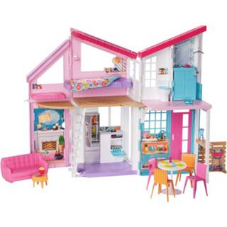 👉 Barbie Poppenhuis Malibu Meisjes 90 Cm Roze/wit