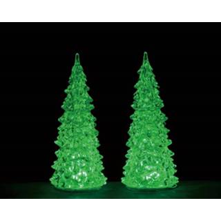 👉 Medium Crystal Lighted Tree 3 Color Changeable Set Of 2 4,5v 728162945174