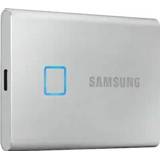 👉 Solid State Drive zilver active Originele Samsung T7 Touch USB 3.2 Gen2 1TB mobiele solid-state drives (zilver)