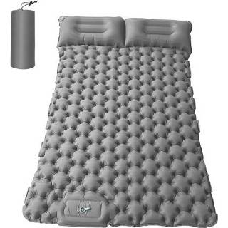 👉 Camping mat 2 Person with Air Pillow Portable Mattress Waterproof Backpacking Sleeping Pad