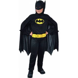 👉 Verkleedpak zwart polyester jongens Dc Comics Batman 124 Cm 8026196971223