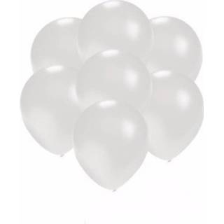 👉 Kleine ballon wit Ballonnen Metallic 300x Stuks - Verjaardag Feestartikelen En Versiering 8720276237444