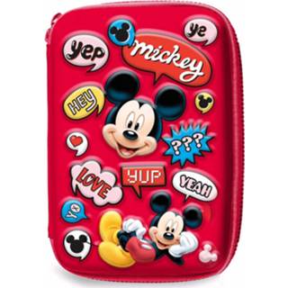 👉 Etui rood polyester EVA Disney Mickey Mouse Junior 14 X 21 Cm Polyester/eva 8435507819565