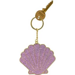 👉 Sleutelhanger roze staal zink Doiy Oversized Shell 12 Cm Staal/zink 8436564295019