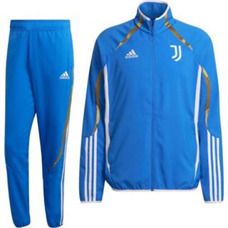 👉 Trainingspak blauw goud trainingspakken Adidas Juventus Woven 2021-2022