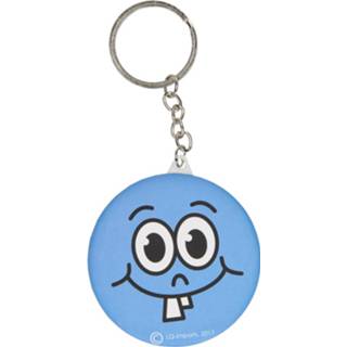 👉 Sleutelhanger blauw Lg-imports Emoji Met Spiegel 6 Cm 8719817325825