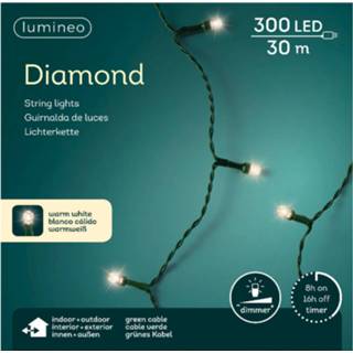 👉 Kerstverlichting wit Led Diamantverlichting Buiten Warm 300 Lichtjes - Kerstboom 8719538396555
