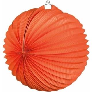 👉 Lampion oranje 10x Lampionnen Bolvormig - Feestlampionnen 8719538514409