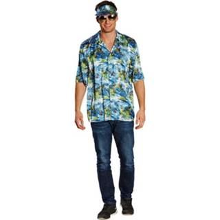 👉 Hawaii shirt blauw 54 mannen Rubie's Hawaii-shirt Met Pet Heren Maat 4003417561511