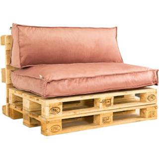 👉 Roze polyester 2L Home & Garden Palletkussenset Velvet Oud - 2 Delig