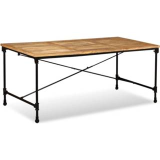 👉 Eettafel mannen Vidaxl 180 Cm Massief Mangohout 8718475528685