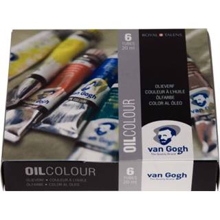 👉 Olieverf medium Van Gogh Starterset - 6 kleuren Tubes 20 ml 8712079231392