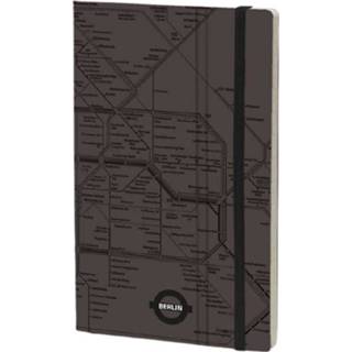 👉 Notitieboek grijs papier karton Stifflexible Berlin 21 X 13 Cm Papier/karton 8022697008673