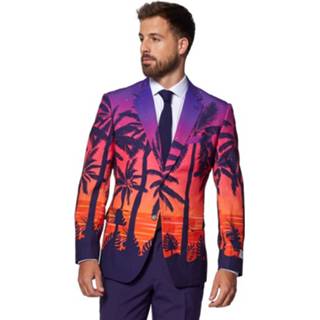 👉 Verkleedpak paars rood polyester mannen Opposuits Suave Sunset Heren Paars/rood 8720143853197