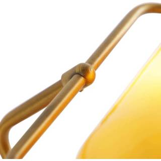 👉 Notarislamp glas One Size oranje Klassieke brons met amber - Banker 8718881110405