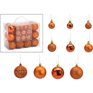 👉 Kerstbal plastic Kerstboomversiering 50x Koperen Kerstballen 3/4/6 Cm - 8720276193474