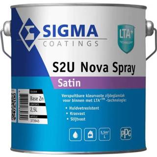 👉 Wit Sigma s2u nova spray satin kleur 5 ltr 8716242938064 8716242938057 8716242830399 8716242830429