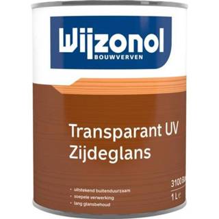 👉 Transparant Wijzonol lbh uv zijdeglans 3100 kleurloos 2.5 lt 8712952037875 8712952036977