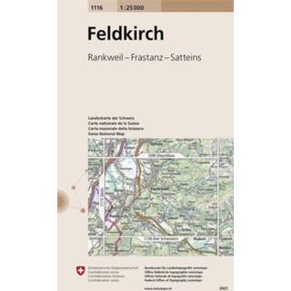 👉 Engels Swisstopo 1 : 25 000 Feldkirch 9783302011165