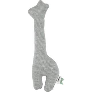 👉 Rammelaar grijs katoen Trixie Giraffe Junior 26x9 Cm 5400858660718
