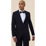 👉 Long Line Slim Fit Colbert Met Enkele Rij Knopen, Black