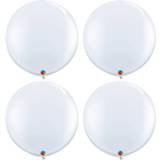 👉 Ballon witte 4x Stuks Qualatex Grote 90 Cm - Ballonnen 8720576405635