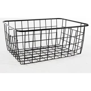 👉 Opbergmand zwart Opbergmandje 28 X 22 Cm 8712442998594