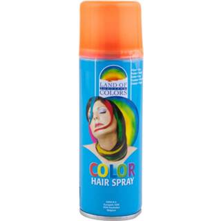 👉 Haarkleuring oranje Carnaval Verkleed Haar Verf/spray Fluor 111 Ml - Verkleedhaarkleuring 8720576712269