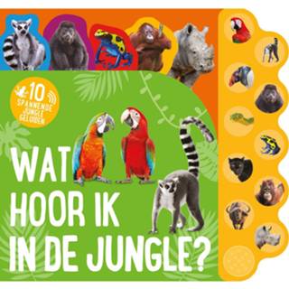 👉 Geluidenboekje Rebo Productions Geluidenboek Wat Hoor Ik In De Jungle? Junior 9781527020030