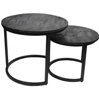 👉 Bijzettafel EVA Pewter Bijzettafels - Set Van Twee Stuks 782698926687