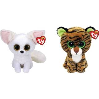 👉 Knuffel Ty - Beanie Boo's Phoenix Fox & Tiggy Tiger 8720679614354