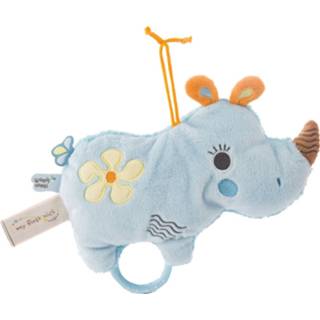 👉 Muziekknuffel blauw pluche mannen Nici Manuffi 2d Neushoorn 20 Cm 4012390465792