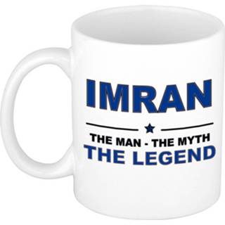 👉 Beker keramiek active mannen Imran The man, myth legend verjaardagscadeau mok / 300 ml