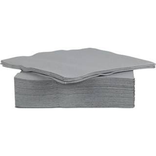 👉 Servet grijs 40x Stuks Luxe Kwaliteit Servetten 38 X Cm - Feestservetten 5414841557725