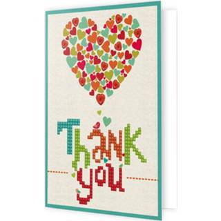 👉 Diamond Dotz Thank You Heart Painting, 263 Dotz, 18x13 Cm 4897073246574