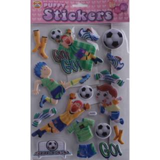 👉 Stickervel Must Puffy Voetbal Junior 19 X 27 Cm 17-delig 8720585215607