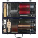 👉 Mont Marte® Signature Set Schetspotloden In Metalen Kist 52-delig