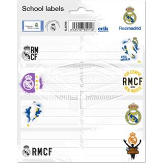 👉 Etiket wit Real Madrid Cf Etiketten Junior Zelfklevend 16 Stuks 8435107829148