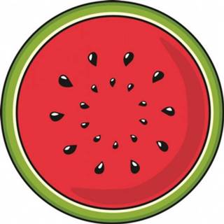 👉 Theedoek rood polyester Giggle Beaver Watermeloen 55 X Cm 5055822221039