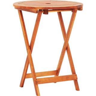 👉 Terrastafel acaciahout hout bruin Vidaxl Tuintafel Inklapbaar 60x75 Cm Massief 8719883722313